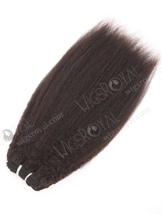 In Stock Brazilian Virgin Hair 14" Kinky Straight Natural Color Machine Weft SM-4118-26962