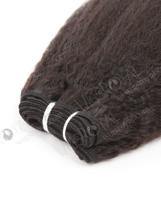 In Stock Brazilian Virgin Hair 14" Kinky Straight Natural Color Machine Weft SM-4118