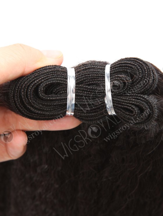 In Stock Brazilian Virgin Hair 14" Kinky Straight Natural Color Machine Weft SM-4118-26963