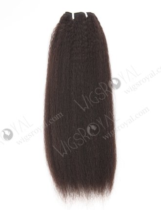 In Stock Brazilian Virgin Hair 16" Kinky Straight Natural Color Machine Weft SM-4119