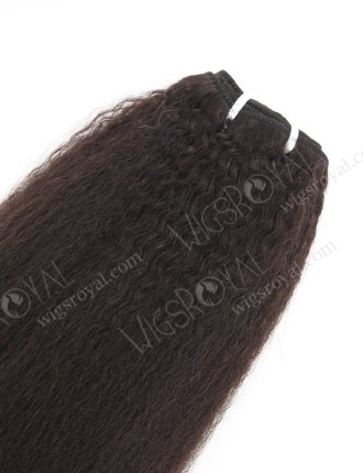 In Stock Brazilian Virgin Hair 16" Kinky Straight Natural Color Machine Weft SM-4119