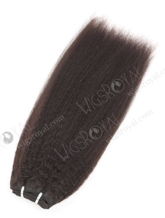 In Stock Brazilian Virgin Hair 16" Kinky Straight Natural Color Machine Weft SM-4119-26969