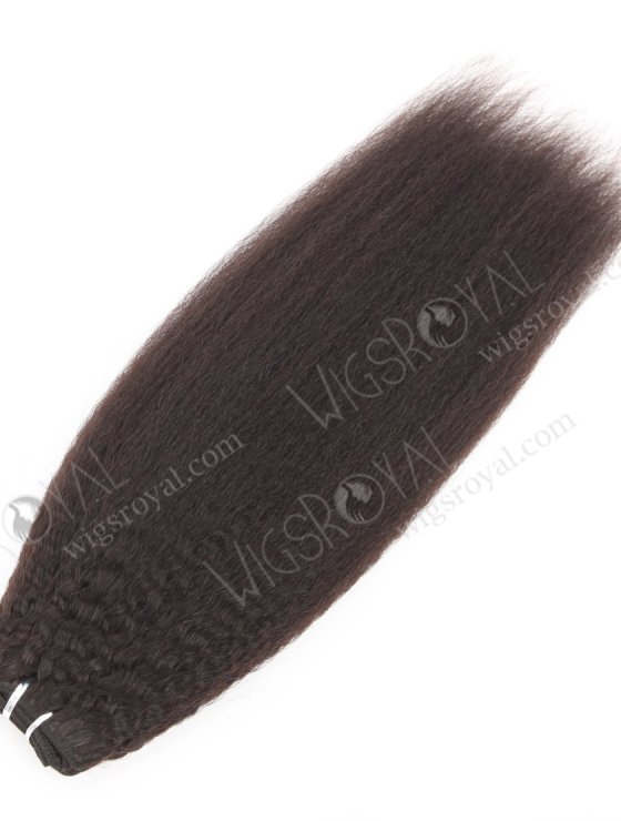 In Stock Brazilian Virgin Hair 18" Kinky Straight Natural Color Machine Weft SM-4120-26978