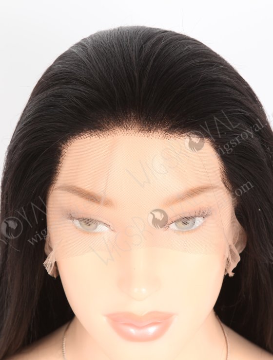 In Stock Indian Remy Hair 16" Light Yaki 1B# Color Full Lace Wig FLW-01234-26929