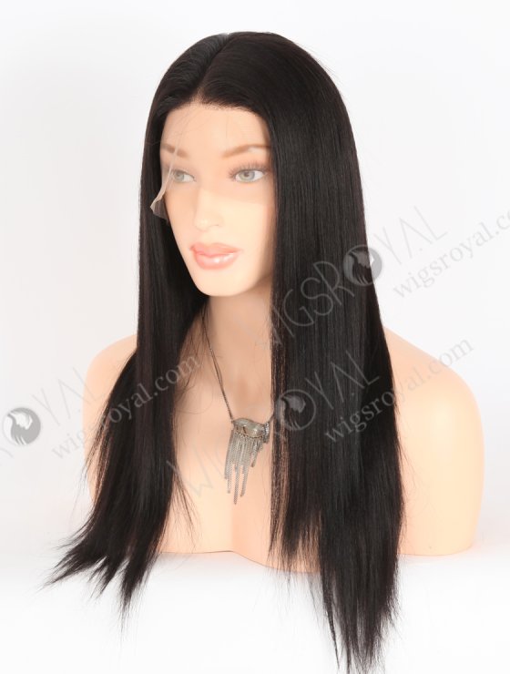 In Stock Indian Remy Hair 16" Light Yaki 1B# Color Full Lace Wig FLW-01234-26931