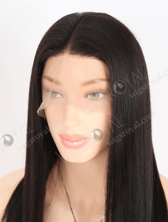 In Stock Indian Remy Hair 16" Light Yaki 1B# Color Full Lace Wig FLW-01234-26934