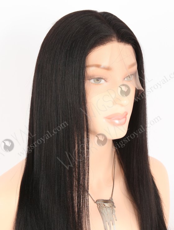 In Stock Indian Remy Hair 16" Light Yaki 1B# Color Full Lace Wig FLW-01234-26936