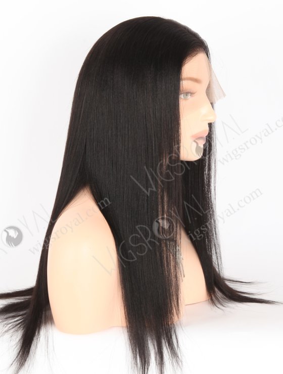 In Stock Indian Remy Hair 16" Light Yaki 1B# Color Full Lace Wig FLW-01234-26935