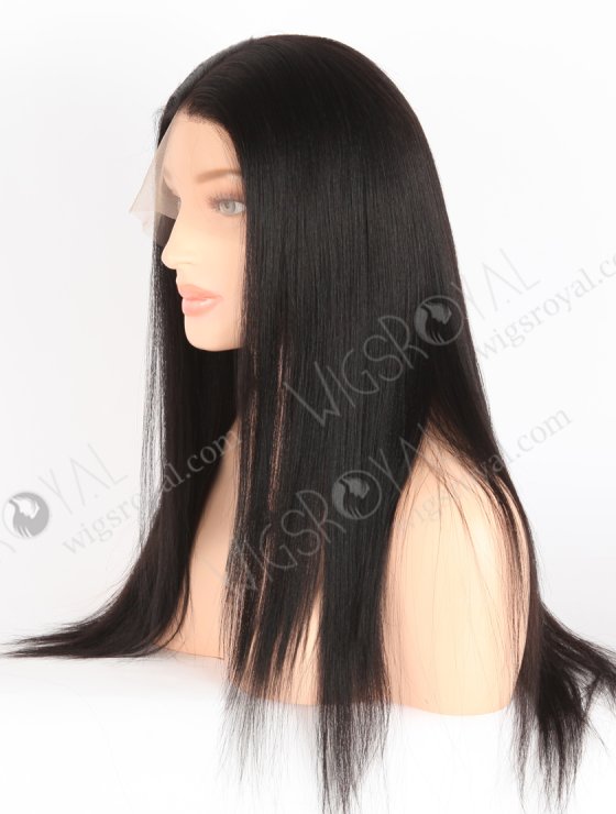 In Stock Indian Remy Hair 16" Light Yaki 1B# Color Full Lace Wig FLW-01234-26938