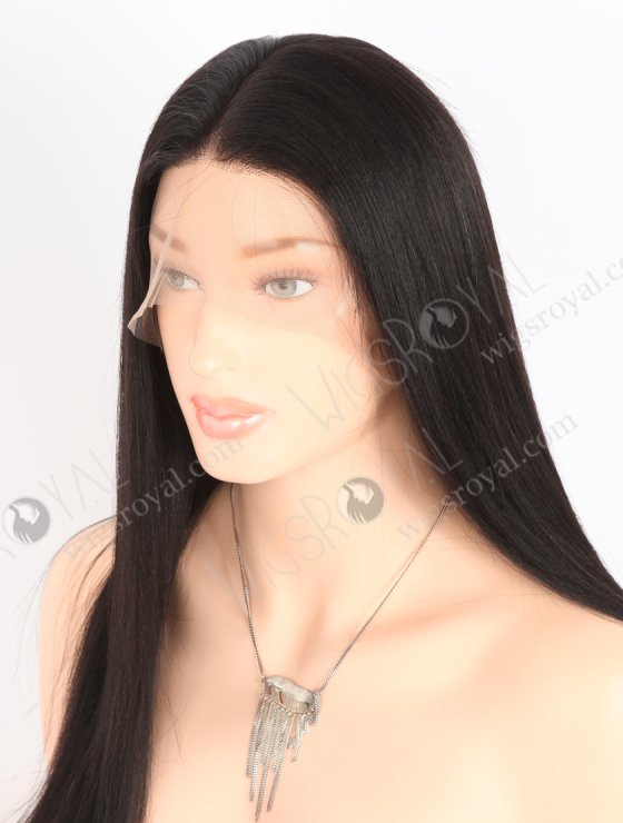 In Stock Indian Remy Hair 16" Light Yaki 1B# Color Full Lace Wig FLW-01234-26937