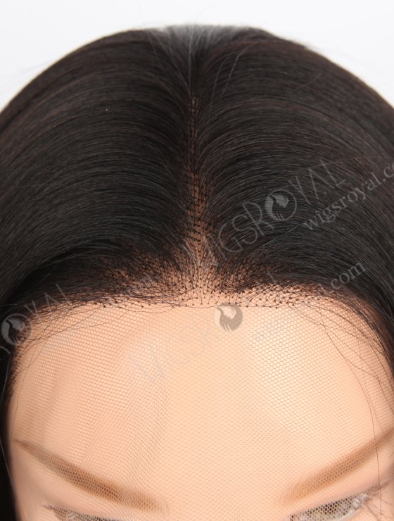 In Stock Indian Remy Hair 16" Light Yaki 1B# Color Full Lace Wig FLW-01234-26941