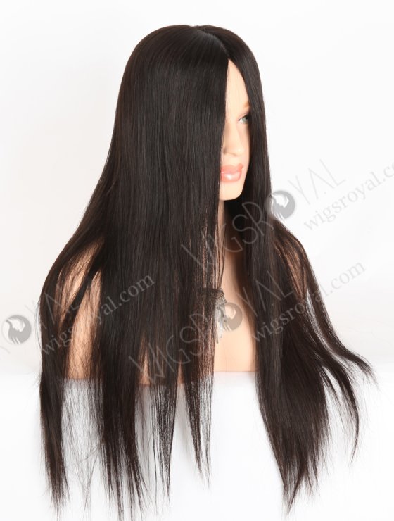 In Stock Chinese Virgin Hair 22" Natural Straight Natural Color Silk Top Glueless Wig GL-07019-27006