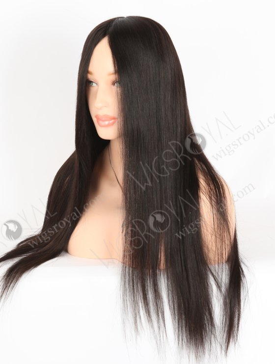 In Stock Chinese Virgin Hair 22" Natural Straight Natural Color Silk Top Glueless Wig GL-07019-27008