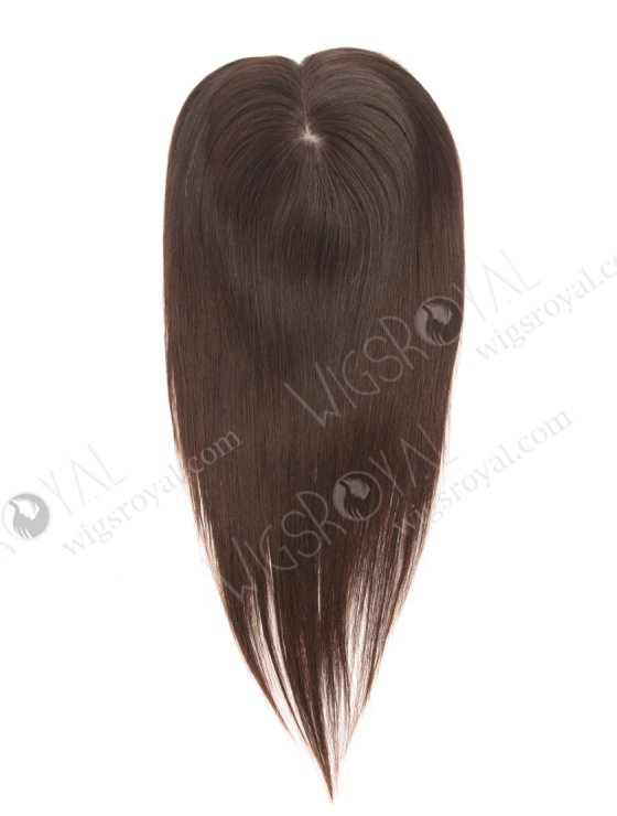 Seamless Silk Base Human Hair Toppers 14 inches Natural Color Topper-008-27016