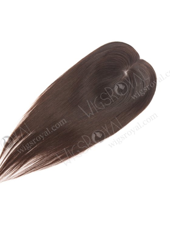 Seamless Silk Base Human Hair Toppers 14 inches Natural Color Topper-008-27017