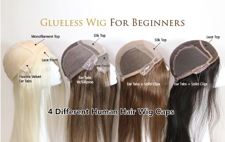 4 Different Human Hair Wig Caps Of Glueless Wig For Beginners