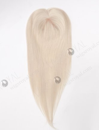 Best Quality Platinum Blonde White Human Hair Toppers for Thinning Hair Topper-042