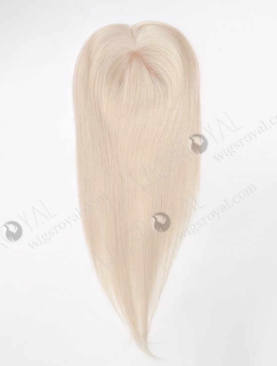 Best Quality Platinum Blonde White Human Hair Toppers for Thinning Hair Topper-042-27107