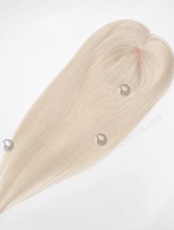 Best Quality Platinum Blonde White Human Hair Toppers for Thinning Hair Topper-042-27108