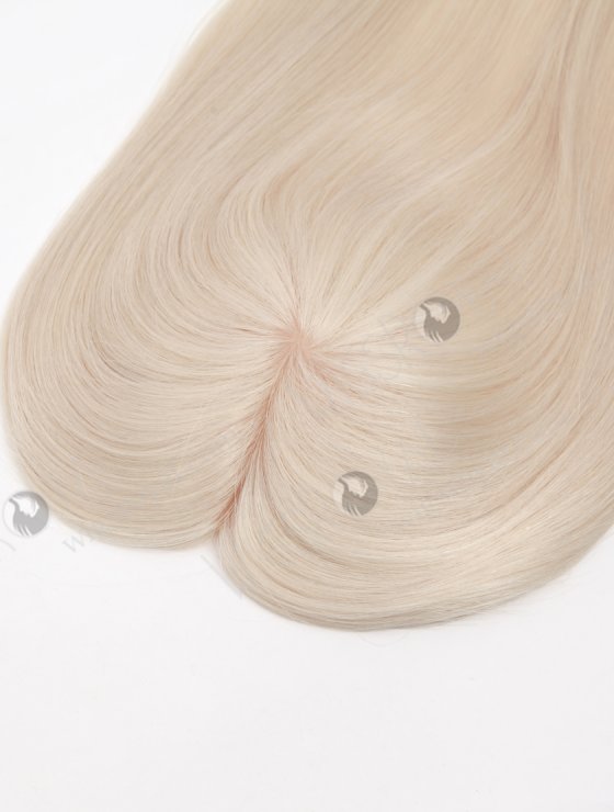 Best Quality Platinum Blonde White Human Hair Toppers for Thinning Hair Topper-042-27109