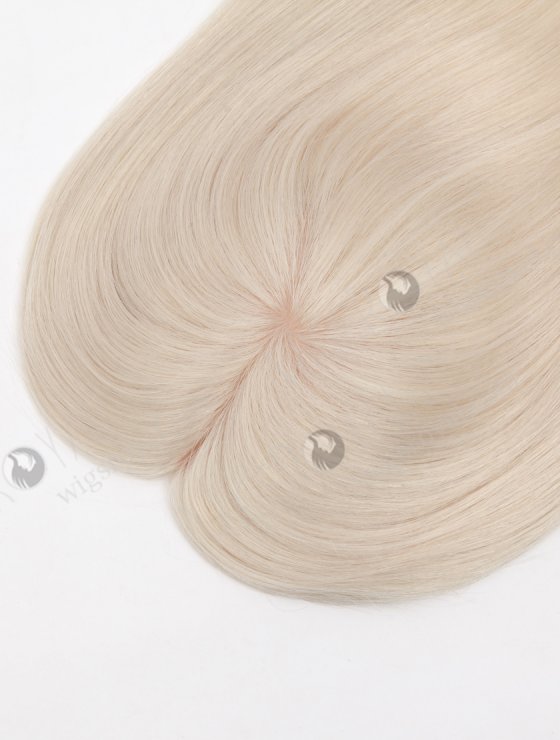 Best Quality Platinum Blonde White Human Hair Toppers for Thinning Hair Topper-042-27111