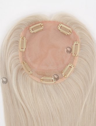 Best Quality Platinum Blonde White Human Hair Toppers for Thinning Hair Topper-042