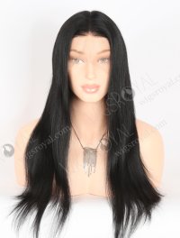 In Stock Indian Remy Hair 20" Straight 1# Color Full Lace Wig FLW-01564