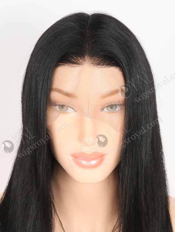 In Stock Indian Remy Hair 20" Straight 1# Color Full Lace Wig FLW-01564-27227