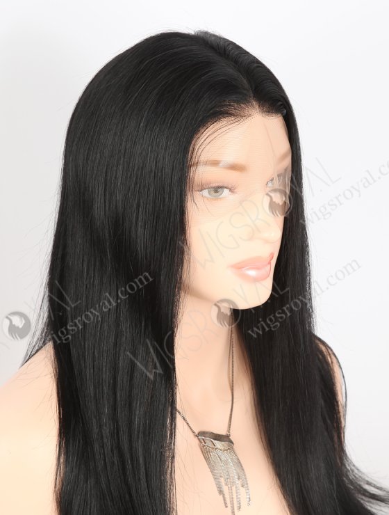 In Stock Indian Remy Hair 20" Straight 1# Color Full Lace Wig FLW-01564-27230