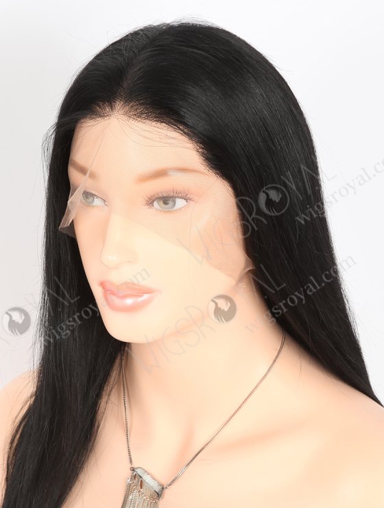 In Stock Indian Remy Hair 20" Straight 1# Color Full Lace Wig FLW-01564-27233