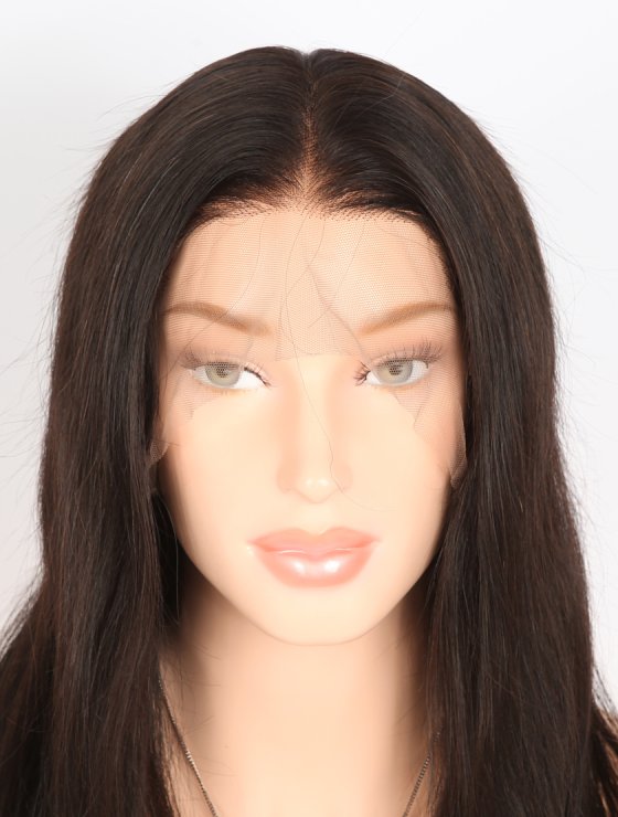 In Stock Indian Remy Hair 16" Natural Straight Natural Color Full Lace Wig FLW-01170-27163