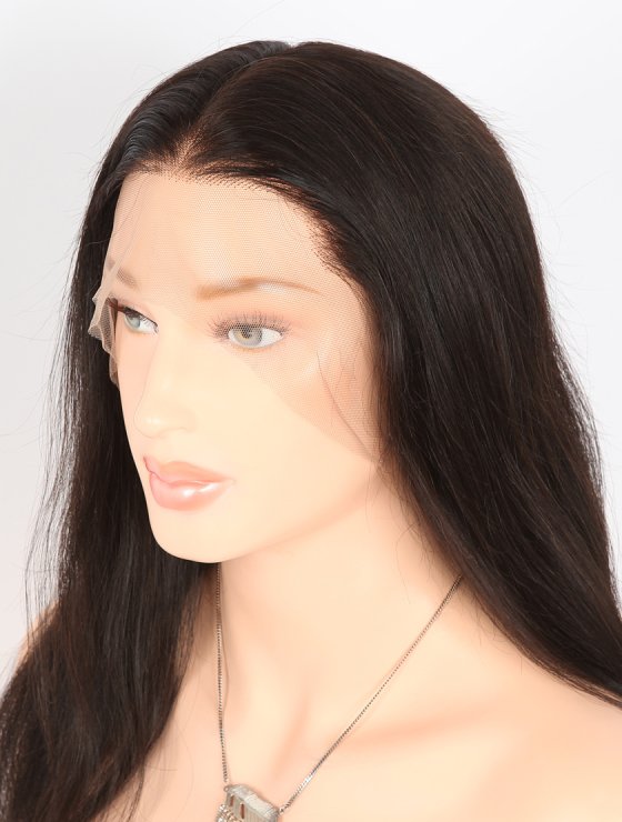 In Stock Indian Remy Hair 16" Natural Straight Natural Color Full Lace Wig FLW-01170-27167