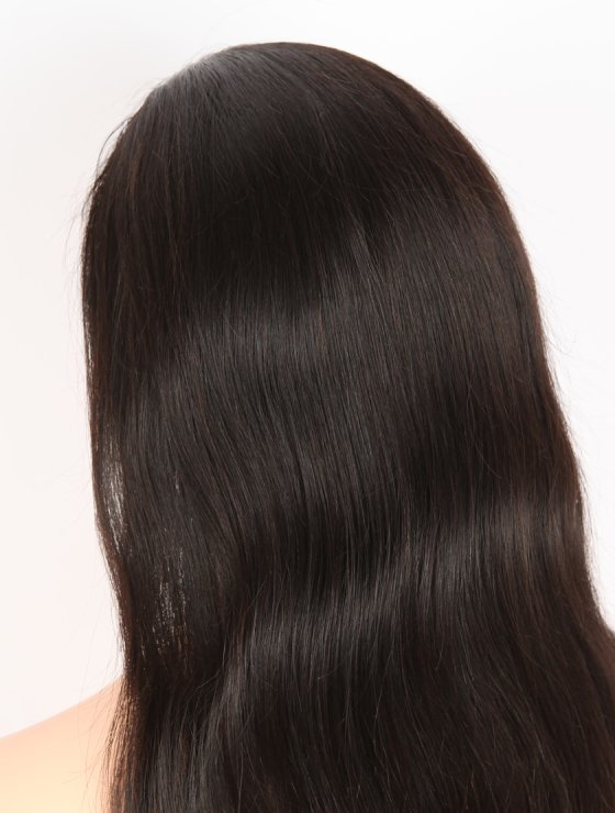 In Stock Indian Remy Hair 16" Natural Straight Natural Color Full Lace Wig FLW-01170-27170