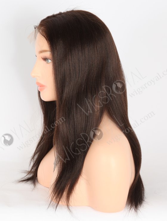 In Stock Indian Remy Hair 18" Light Yaki 2/3# Evenly Blended Color Full Lace Wig FLW-01466-27259