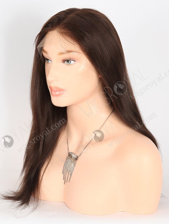 In Stock Indian Remy Hair 18" Light Yaki 2/3# Evenly Blended Color Full Lace Wig FLW-01466-27258