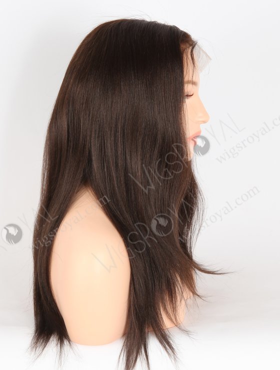 In Stock Indian Remy Hair 18" Light Yaki 2/3# Evenly Blended Color Full Lace Wig FLW-01466-27260