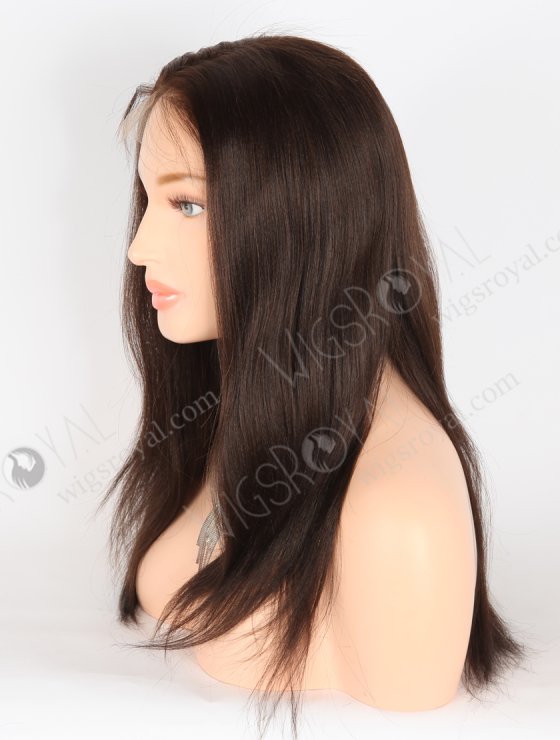 In Stock Indian Remy Hair 18" Light Yaki 2/3# Evenly Blended Color Full Lace Wig FLW-01466-27261