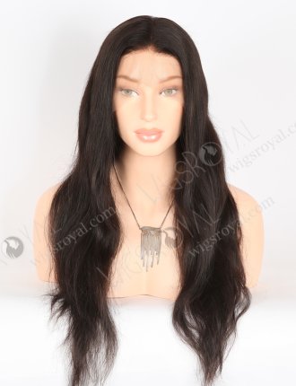 In Stock Indian Remy Hair 22" Natural Straight Natural Color Full Lace Wig FLW-01627
