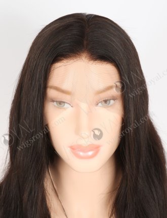 In Stock Indian Remy Hair 22" Natural Straight Natural Color Full Lace Wig FLW-01627