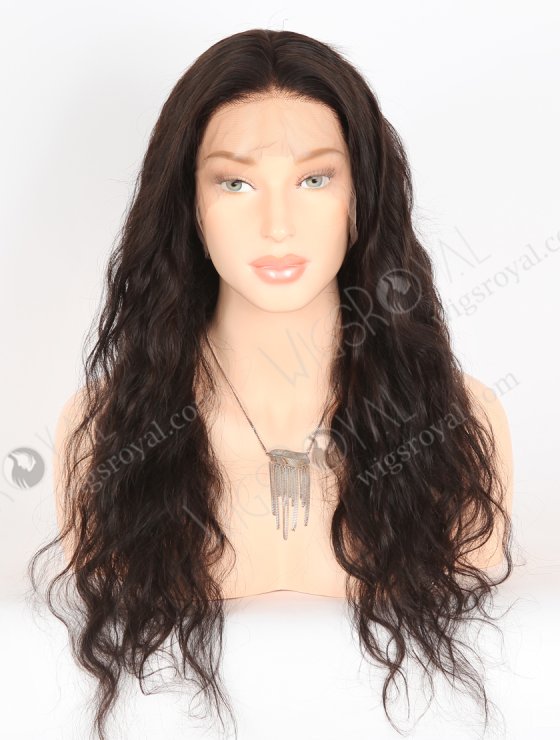 In Stock Indian Remy Hair 22" Natural Wave Natural Color Full Lace Wig FLW-01630