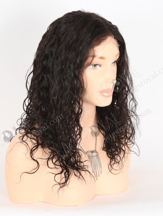 In Stock Indian Remy Hair 14" Wavy 30mm 1b# Color Full Lace Wig FLW-01916-27303