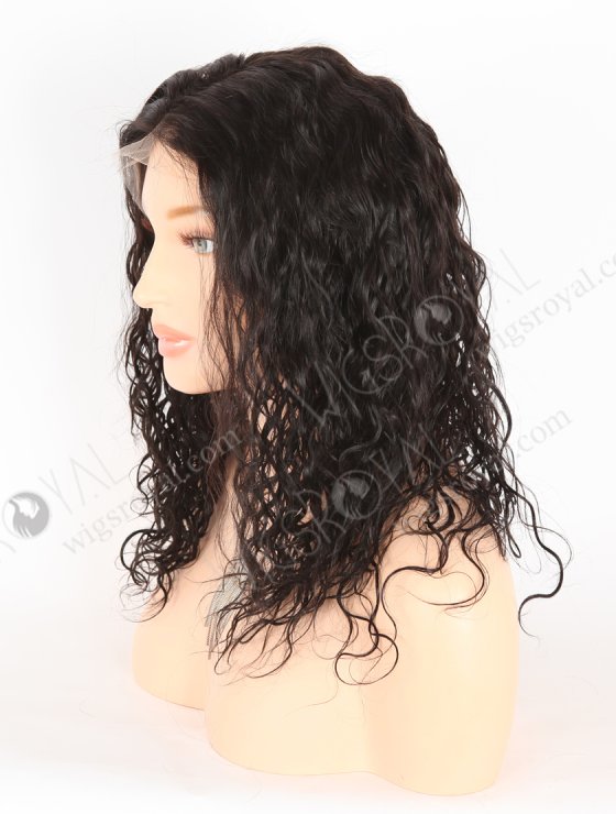 In Stock Indian Remy Hair 14" Wavy 30mm 1b# Color Full Lace Wig FLW-01916-27305