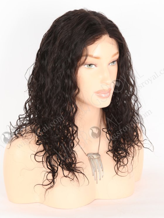 In Stock Indian Remy Hair 14" Wavy 30mm 1b# Color Full Lace Wig FLW-01916-27307