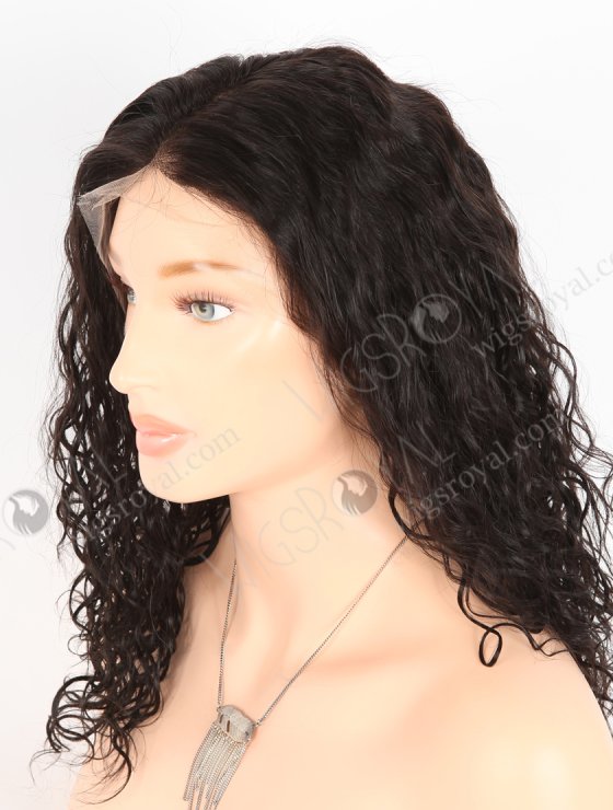 In Stock Indian Remy Hair 14" Wavy 30mm 1b# Color Full Lace Wig FLW-01916-27308