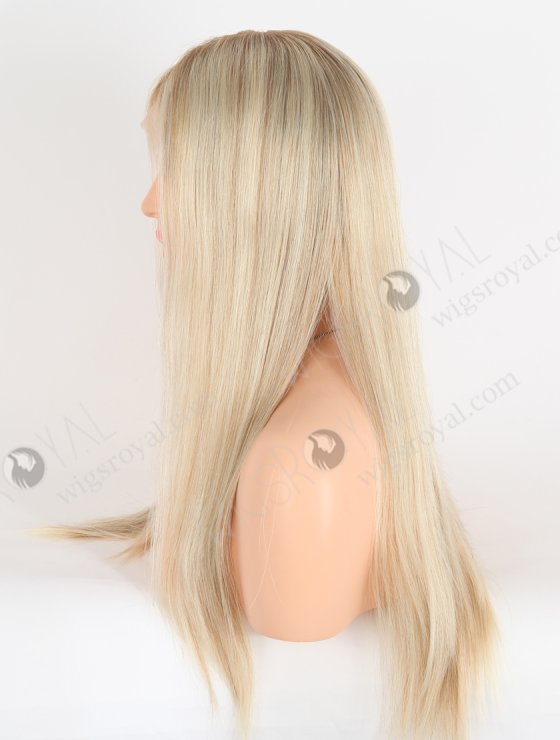 Invisible HD Melting Lace Front Wig 18 Inch Brown Roots Brown European Remy Hair RLF-08043-27387