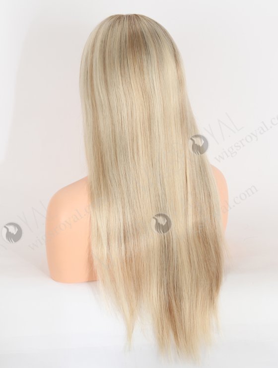 Invisible HD Melting Lace Front Wig 18 Inch Brown Roots Brown European Remy Hair RLF-08043-27393