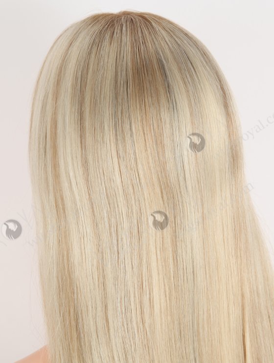 Invisible HD Melting Lace Front Wig 18 Inch Brown Roots Brown European Remy Hair RLF-08043-27394