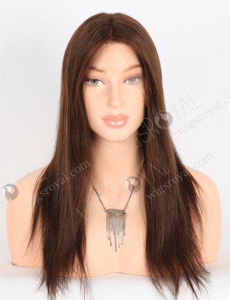Most Natural Looking Glueless HD Lace Front Wigs | High Quality 16 Inch Straight Brown Human Hair Wigs RLF-08044