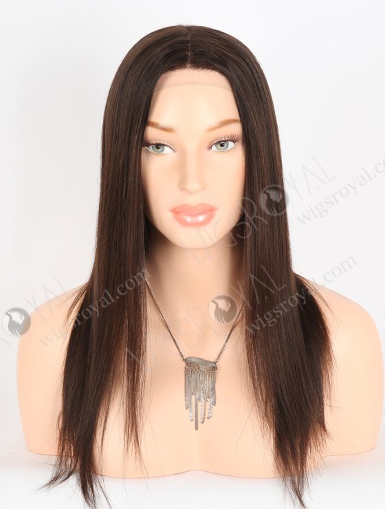 In Stock European Virgin Hair 14" Natural Straight Natural Brown Color Gripper Wig GRP-08021
