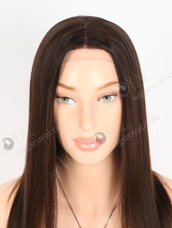 In Stock European Virgin Hair 14" Natural Straight Natural Brown Color Gtipper Wig GRP-08021-27333